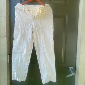 A new day , Highest Rise Relaxed Hip & thigh White Jean waist 28